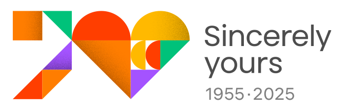 70 Sincerely yours 1955-2025